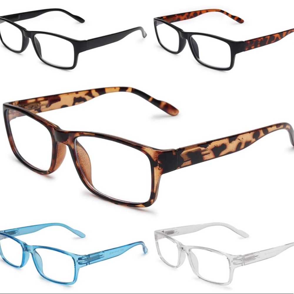 NWOT Blue light blocking glasses set of 5